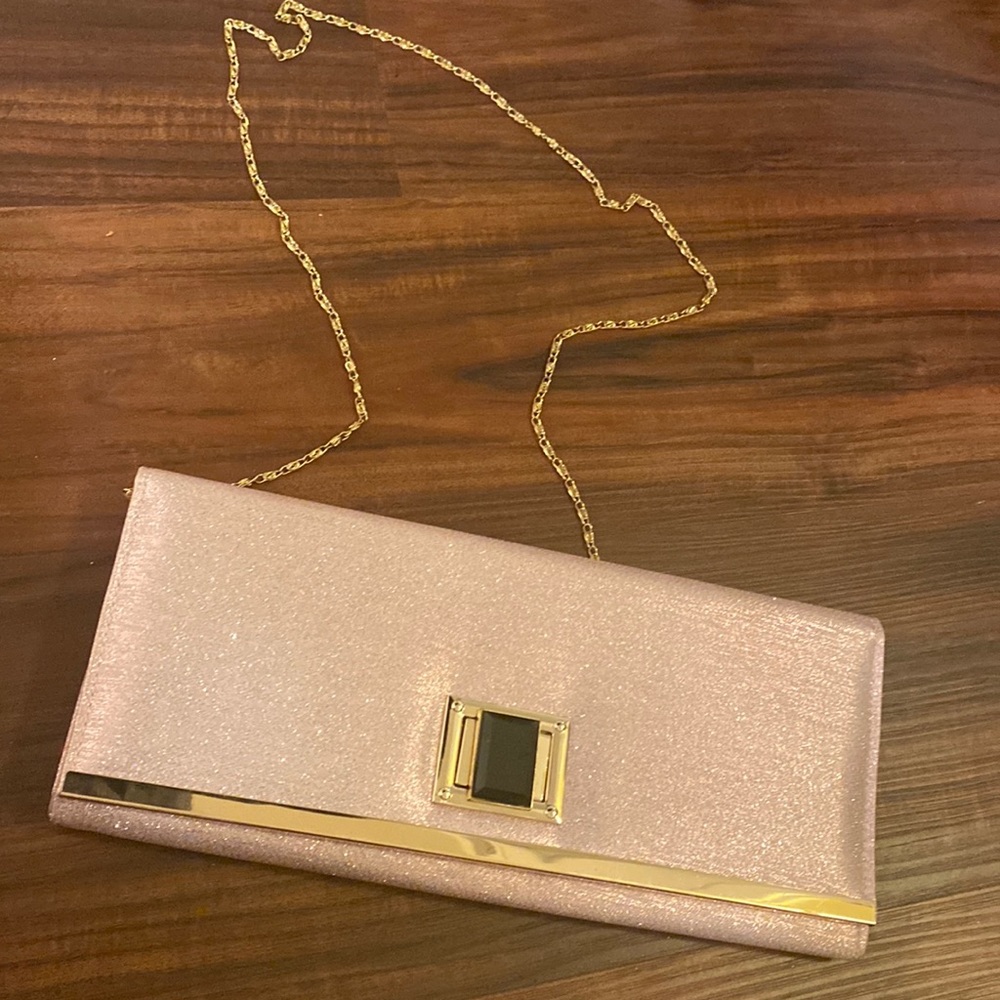 Shimmer pink hang bag medium
